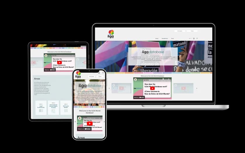 Project Ilga database mockup illustration